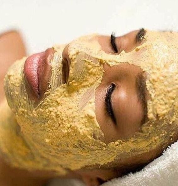 Ginger mask with elevation effect
